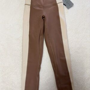 YPB Two-Tone Brown and Cream Leggings